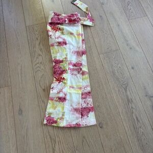 Kenzo Paris Floral Belted Flares